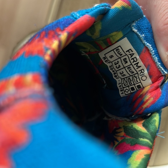 Farm rio sneakers size 5 worn once tucán paradise shoes - Picture 3 of 4